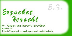 erzsebet herschl business card